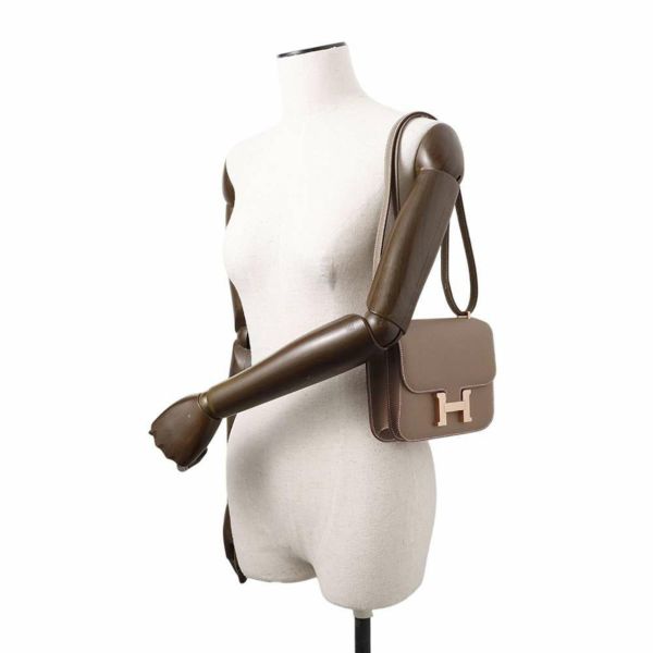 エルメス ミニ コンスタンス3 ミロワール エトゥープ/ピンクゴールド金具 エプソン W刻印