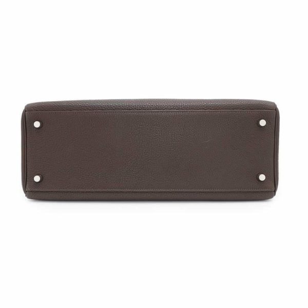 エルメス ハンドバッグ ケリー35 内縫い ショコラ/シルバー金具 トゴ □J刻印 2way