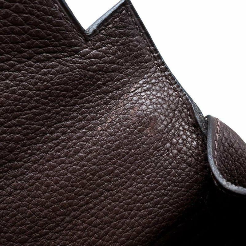 エルメス ハンドバッグ ケリー35 内縫い ショコラ/シルバー金具 トゴ □J刻印 2way