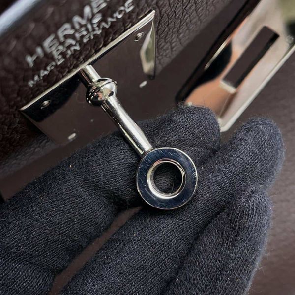 エルメス ハンドバッグ ケリー35 内縫い ショコラ/シルバー金具 トゴ □J刻印 2way