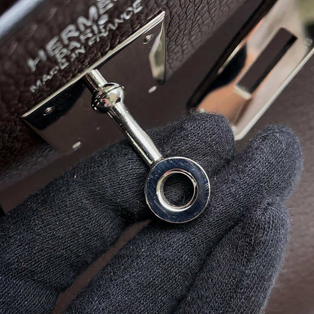 エルメス ハンドバッグ ケリー35 内縫い ショコラ/シルバー金具 トゴ □J刻印 2way