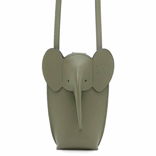 ロエベ ショルダーバッグ アニマルコレクション エレファント ポケット レザー C623B02X04 LOEWE ゾウ
