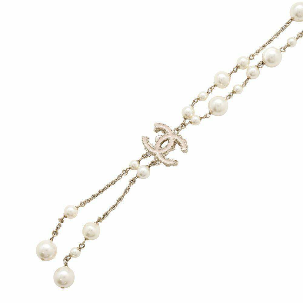シャネル ネックレス ココマーク フラワーモチーフ パール ラインストーン B11A CHANEL アクセサリー