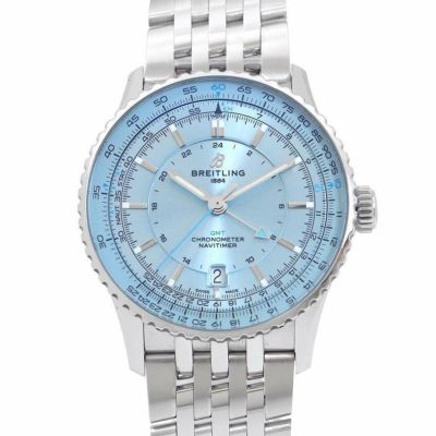 ブライトリング ナビタイマー オートマチック GMT A32310 BREITLING 腕時計 アイスブルー文字盤 安心保証