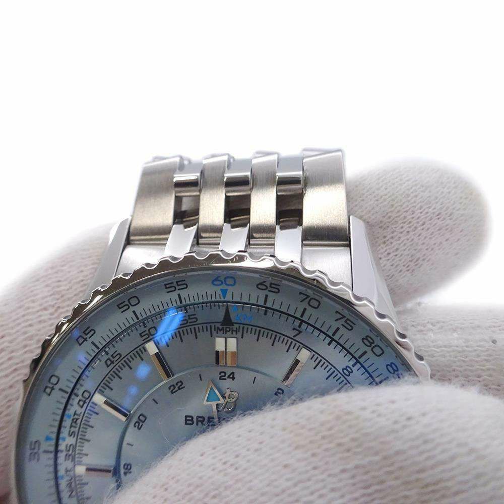 ブライトリング ナビタイマー オートマチック GMT A32310 BREITLING 腕時計 アイスブルー文字盤