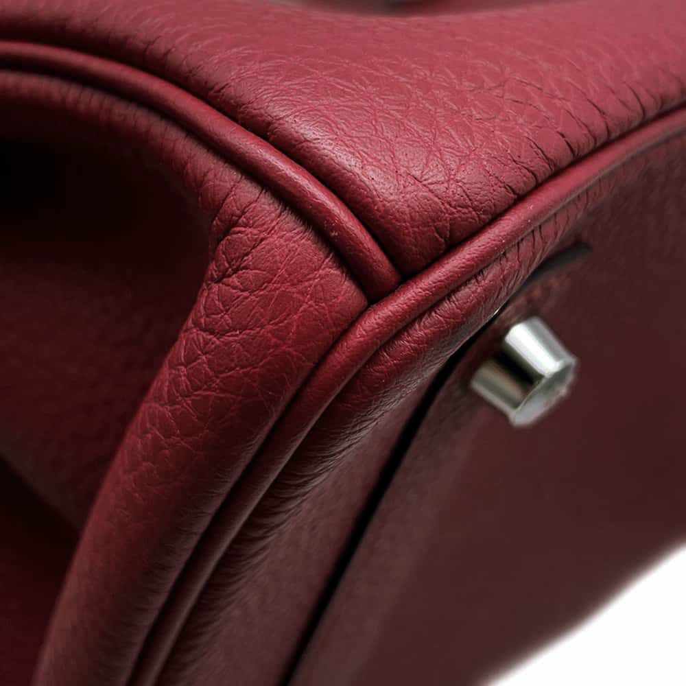 エルメス バーキン30 ルージュグレナ/シルバー金具 トゴ W刻印 HERMES Birkin ハンドバッグ