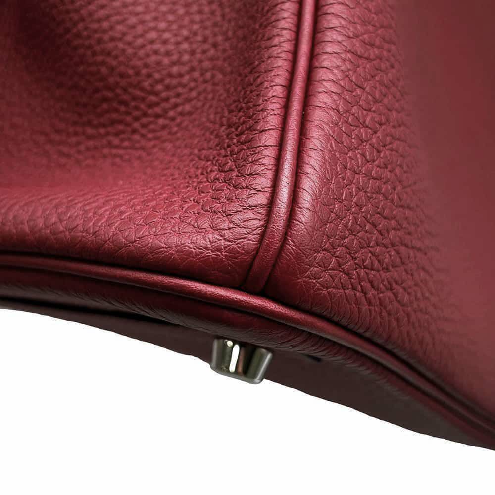 エルメス バーキン30 ルージュグレナ/シルバー金具 トゴ W刻印 HERMES Birkin ハンドバッグ