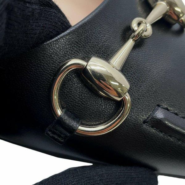 グッチ パンプス ホースビット付き フラットバレエシューズ レディースサイズ39 787776 GUCCI 靴 黒