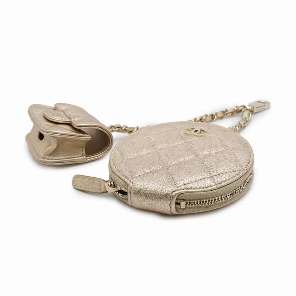 シャネル ノベルティ コインケース Airpodsproケース レザー CHANEL 2024年イヤーズギフト