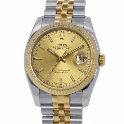 ロレックス デイトジャスト D番 116233 ROLEX 腕時計 シャンパン文字盤 安心保証