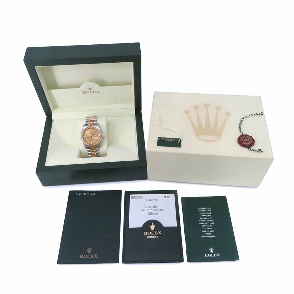 ロレックス デイトジャスト D番 116233 ROLEX 腕時計 シャンパン文字盤