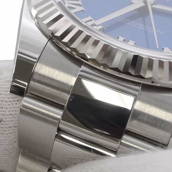 ロレックス デイトジャスト41 SS/K18WG 126334 ROLEX 腕時計 アズーロ ブルー文字盤 ローマン