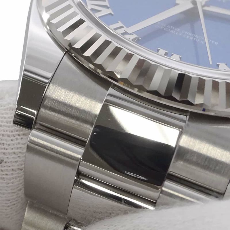 ロレックス デイトジャスト41 SS/K18WG 126334 ROLEX 腕時計 アズーロ ブルー文字盤 ローマン