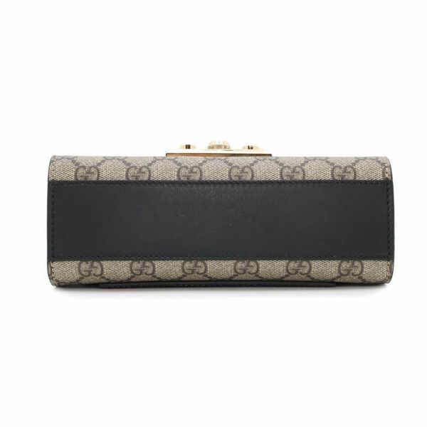 グッチ チェーンショルダーバッグ GGスプリーム パドロック スモール 409487 GUCCI 黒