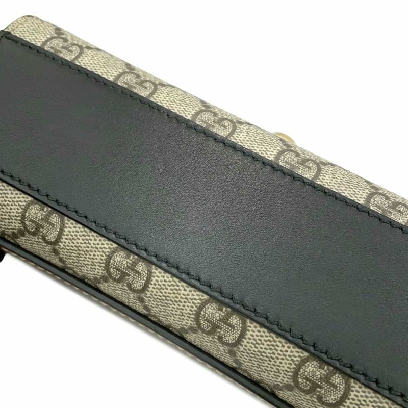 グッチ チェーンショルダーバッグ GGスプリーム パドロック スモール 409487 GUCCI 黒