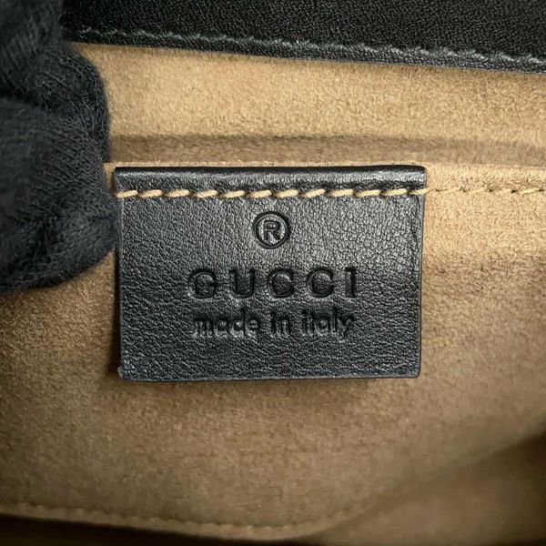 グッチ チェーンショルダーバッグ GGスプリーム パドロック スモール 409487 GUCCI 黒
