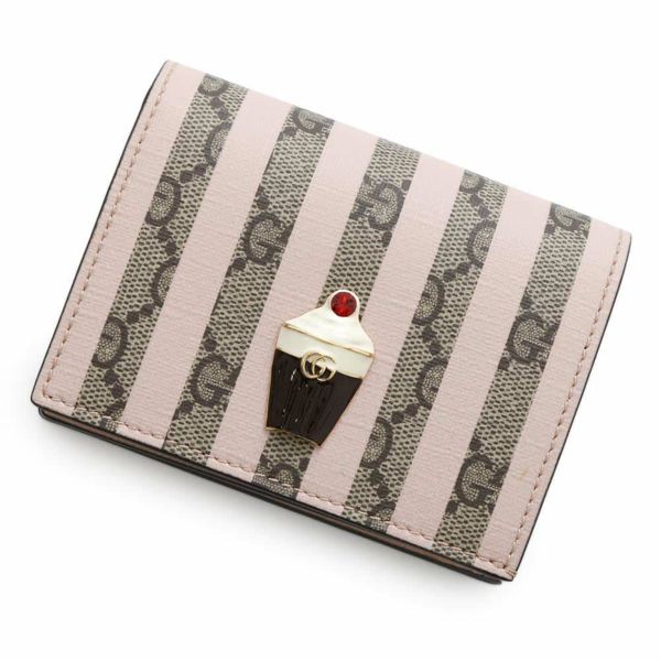 グッチ 二つ折り財布 GGスプリーム アイスクリーム レザー 701489 GUCCI 財布