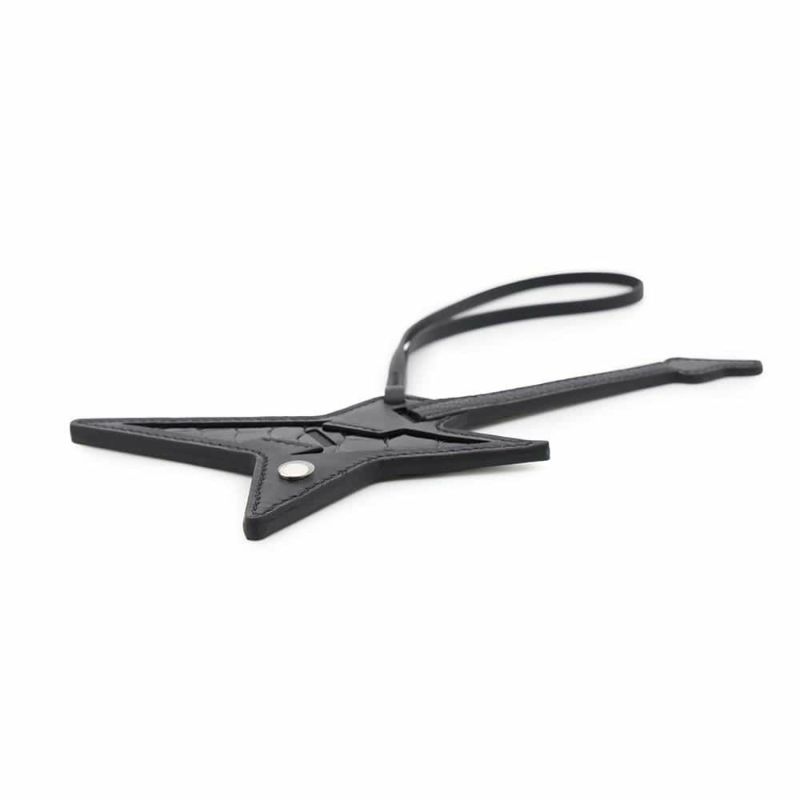 エルメス ロックチャーム ブラック/シルバー金具 タデラクト/スイフト/アリゲーターシャイン B刻印 ソーブラック 黒