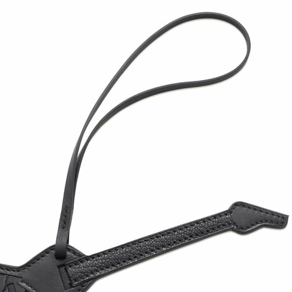 エルメス ロックチャーム ブラック/シルバー金具 タデラクト/スイフト/アリゲーターシャイン B刻印 ソーブラック 黒