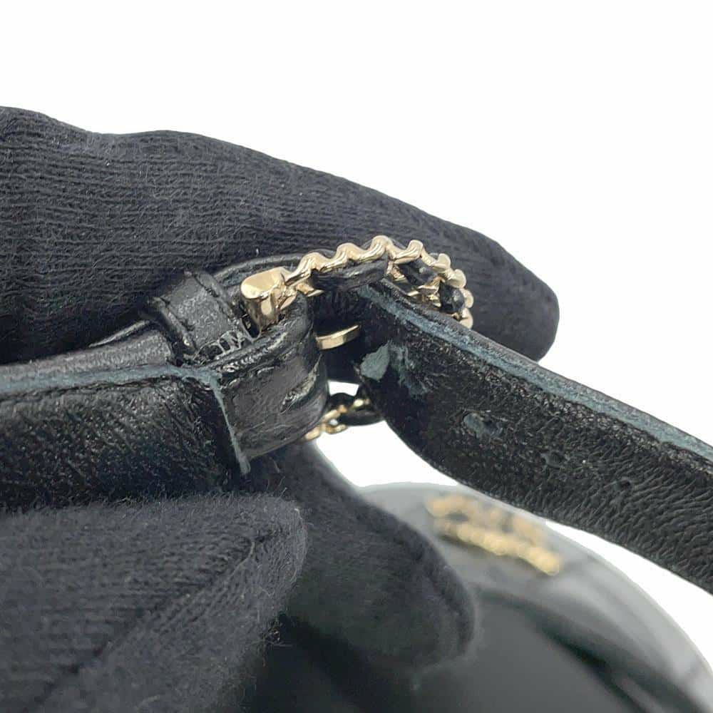 シャネル サンダル ココマーク マトラッセ ウェッジソール ラムスキン レディースサイズ38C G39918 CHANEL 靴 黒