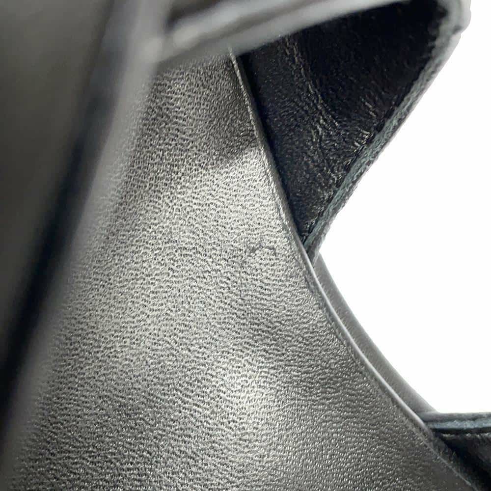 シャネル サンダル ココマーク マトラッセ ウェッジソール ラムスキン レディースサイズ38C G39918 CHANEL 靴 黒