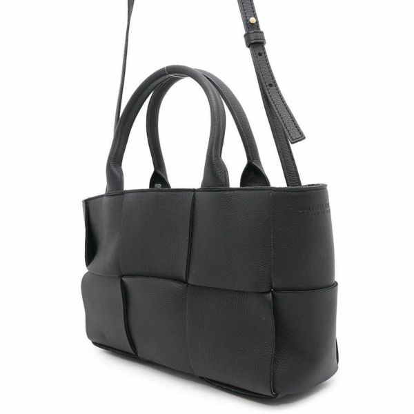 ボッテガヴェネタ トートバッグ アルコ ミニ イントレチャート カセット レザー 709337 BOTTEGA VENETA 2way 黒