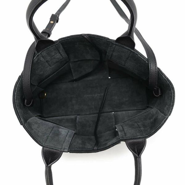 ボッテガヴェネタ トートバッグ アルコ ミニ イントレチャート カセット レザー 709337 BOTTEGA VENETA 2way 黒