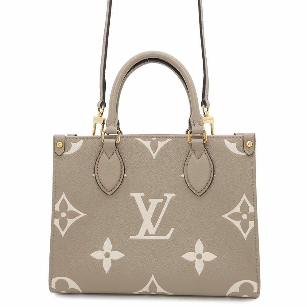 ルイヴィトン ハンドバッグ モノグラム・アンプラント ジャイアント オンザゴーPM M45779 バイカラー 2way