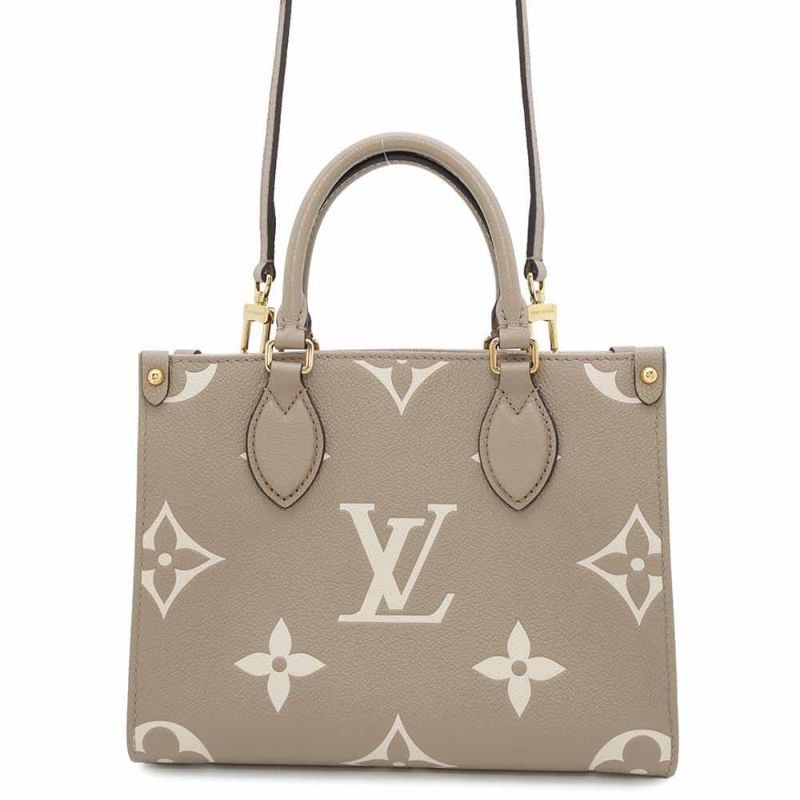 ルイヴィトン ハンドバッグ モノグラム・アンプラント ジャイアント オンザゴーPM M45779 バイカラー 2way