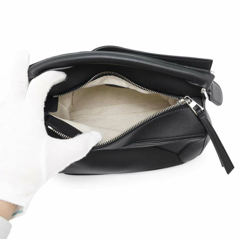 ロエベ ハンドバッグ パズルバッグ スモール 322.30.S21 LOEWE 2way 黒