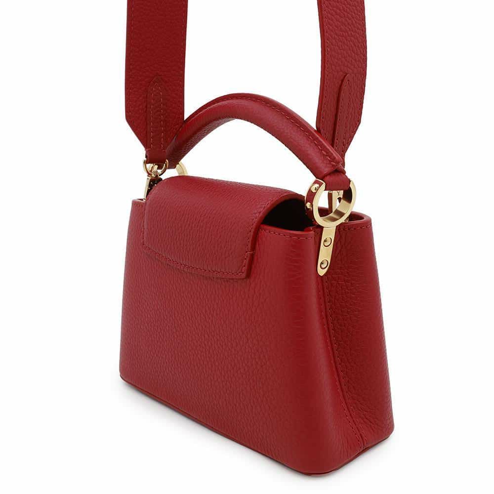 ルイヴィトン ハンドバッグ トリヨンレザー カプシーヌMINI M56845 2way レッド