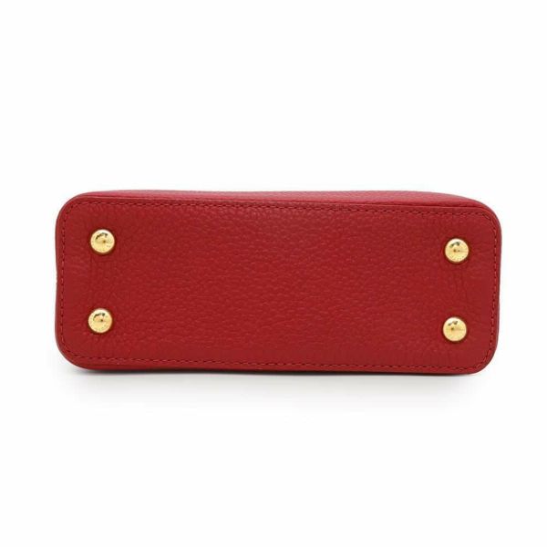 ルイヴィトン ハンドバッグ トリヨンレザー カプシーヌMINI M56845 2way レッド