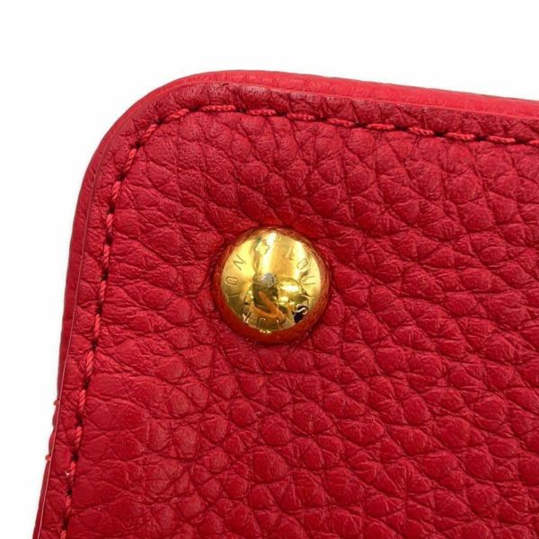 ルイヴィトン ハンドバッグ トリヨンレザー カプシーヌMINI M56845 2way レッド