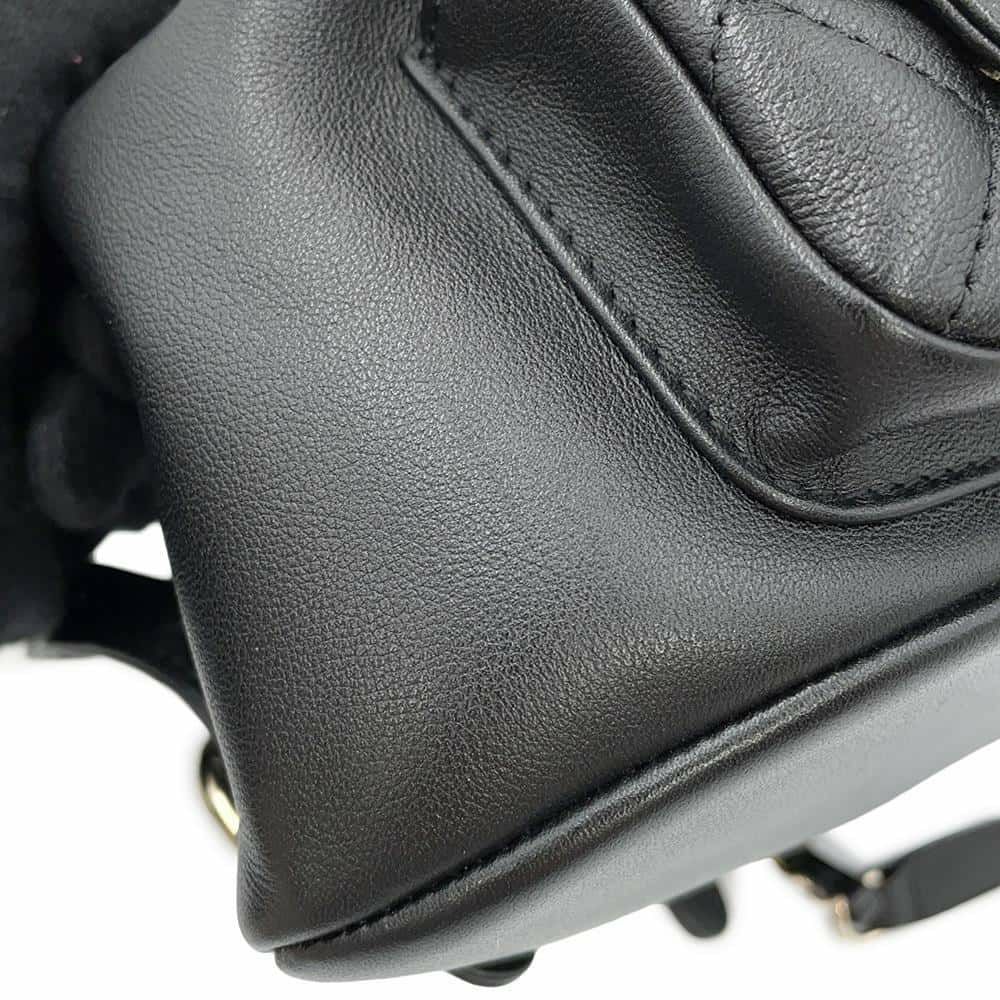 シャネル リュック マトラッセ ココマーク スモール ラムスキン AS3787 CHANEL バックパック 黒