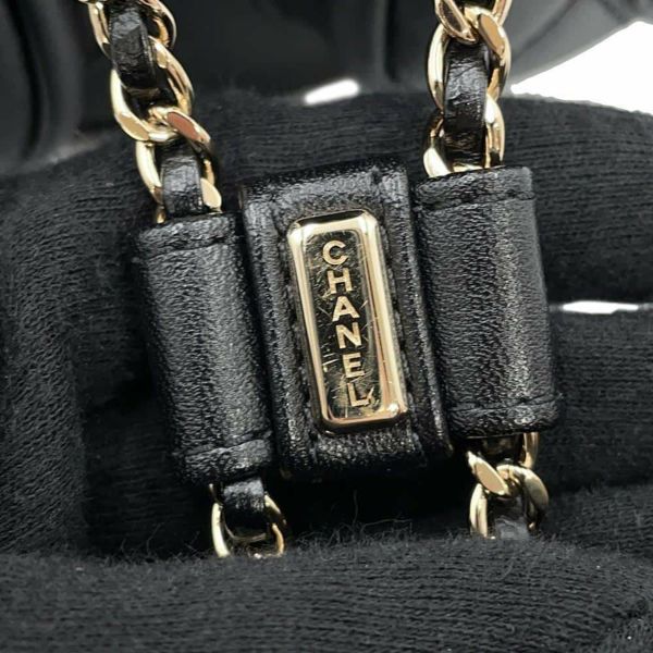 シャネル リュック マトラッセ ココマーク スモール ラムスキン AS3787 CHANEL バックパック 黒