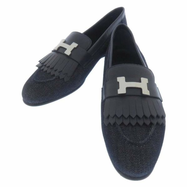 エルメス モカシン ロワイヤル デニム レディースサイズ35 1/2 HERMES 靴 | 中古・新品ブランド販売ギャラリーレア公式通販