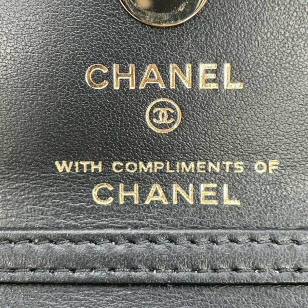 シャネル ノベルティ マトラッセ ココマーク イヤーエンドギフト チェッカーフラッグ プリント キャンバス ミニバッグ 非売品