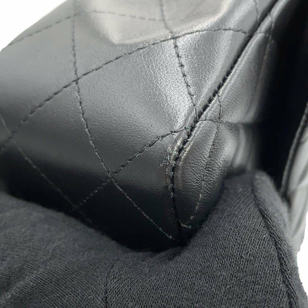 シャネル チェーンショルダーバッグ ミニ マトラッセ 20 ココマーク ラムスキン A69900 CHANEL 黒 フラップ