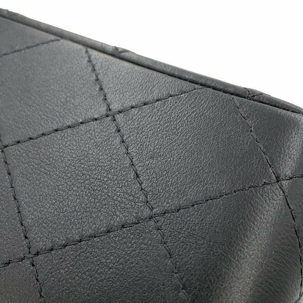 シャネル チェーンショルダーバッグ ミニ マトラッセ 20 ココマーク ラムスキン A69900 CHANEL 黒 フラップ