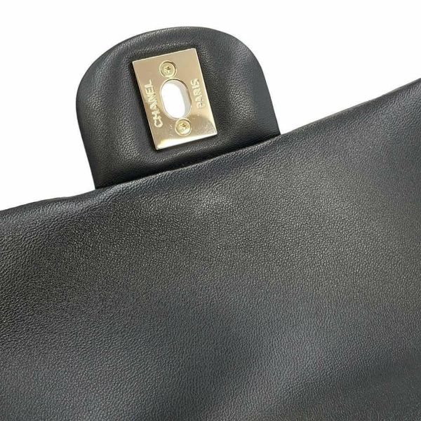 シャネル チェーンショルダーバッグ ミニ マトラッセ 20 ココマーク ラムスキン A69900 CHANEL 黒 フラップ