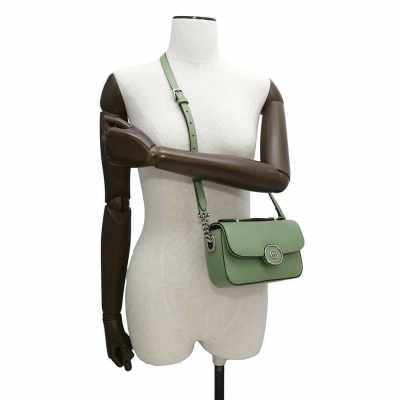 グッチ ショルダーバッグ PETITE GG ミニ レザー 739722 GUCCI 2way