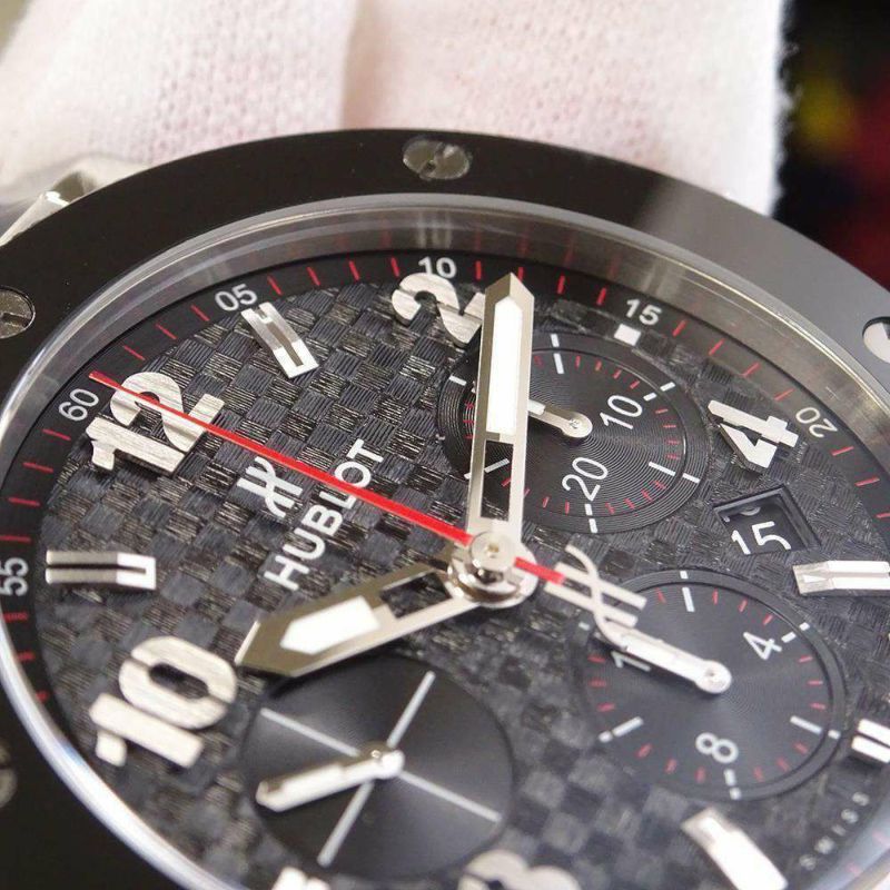 ウブロ ビッグバン スチール セラミック 301.SB.131.RX HUBLOT 腕時計 黒文字盤