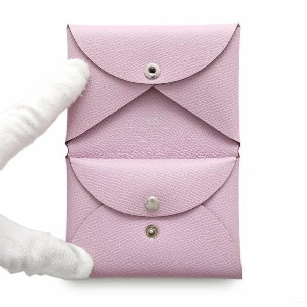 エルメス コインケース カルヴィデュオ モーヴシルベストル/シルバー金具 エプソン U刻印