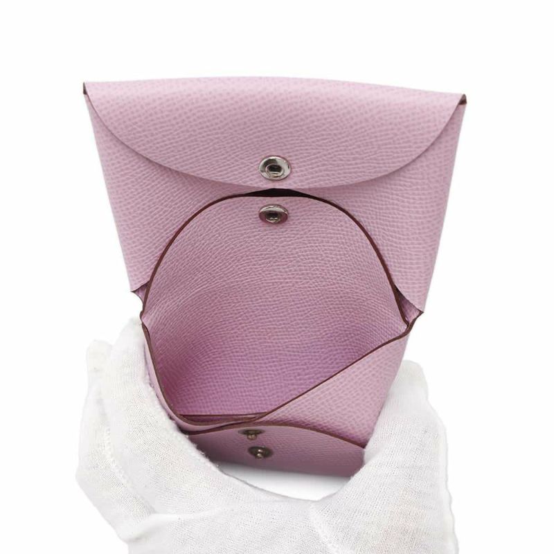 エルメス コインケース カルヴィデュオ モーヴシルベストル/シルバー金具 エプソン U刻印