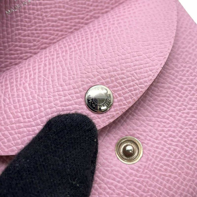 エルメス コインケース カルヴィデュオ モーヴシルベストル/シルバー金具 エプソン U刻印