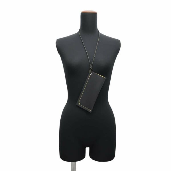 エルメス メガネケース Hセリエ ヴェルソ ブラック/ジョーヌナプル エプソン W刻印 HERMES ポーチ 黒