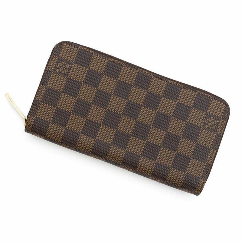 ルイヴィトン 長財布 ダミエ・エベヌ ジッピー・ウォレット N41661 LOUIS VUITTON