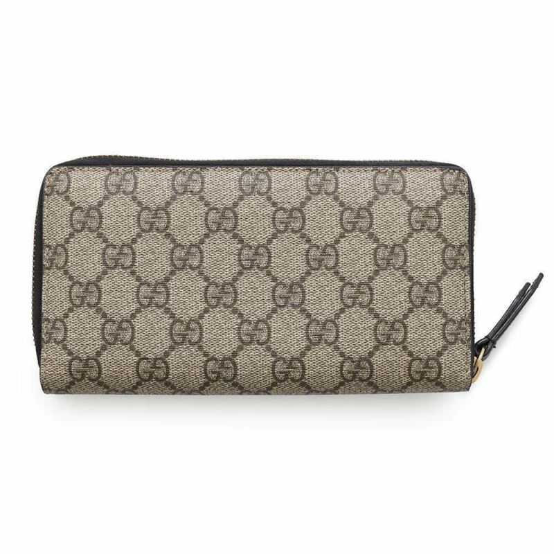 グッチ 長財布 GGスプリーム 410102 GUCCI ラウンドファスナー ロングウォレット