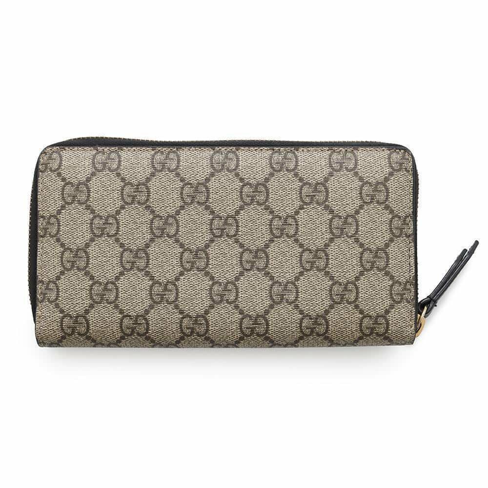グッチ 長財布 GGスプリーム 410102 GUCCI ラウンドファスナー ロングウォレット