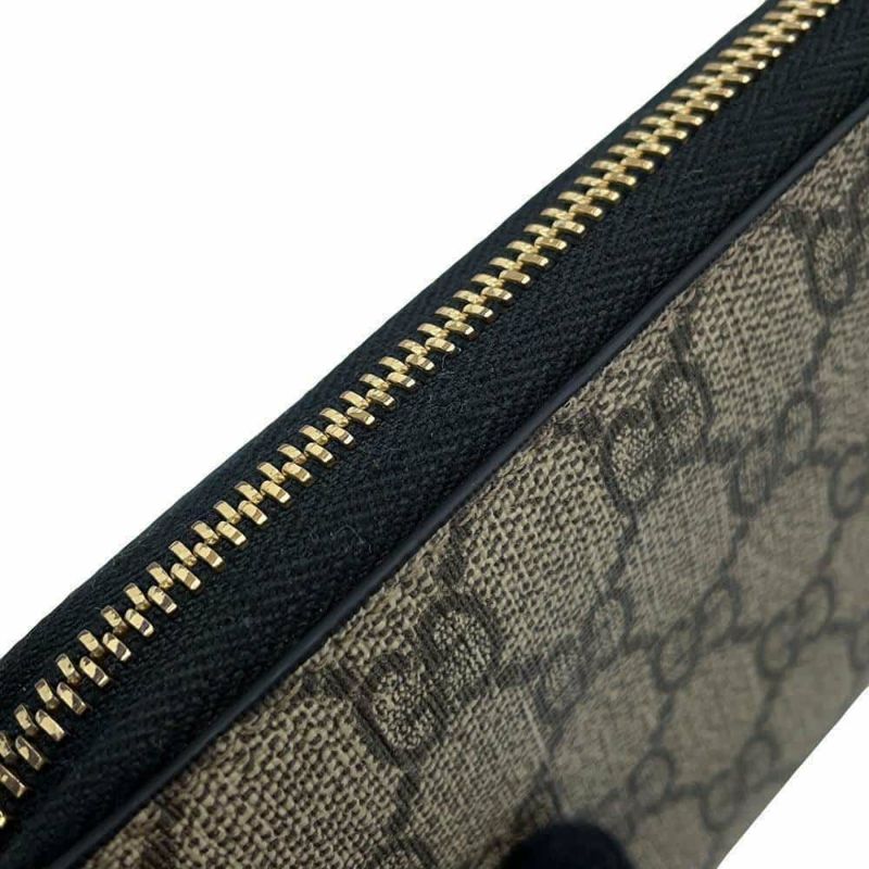 グッチ 長財布 GGスプリーム 410102 GUCCI ラウンドファスナー ロングウォレット